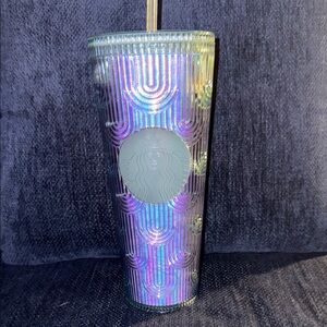Starbucks Iridescent Holographic Tumbler - Green/Purple/Blue